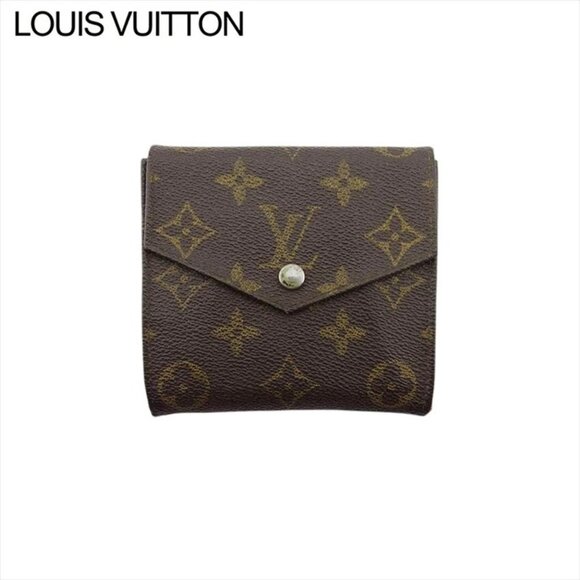 LOUIS VUITTON W hook wallet Monogram Monogram canvas Authentic Used - Picture 1 of 10